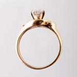 Zlat prsten s brilianty