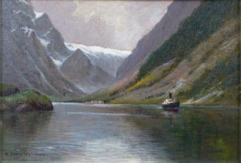 A. Dressler - Parnk na horskm jezeru