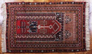 Afghnsk koberec Kargahi. Vlna. 149 x 93