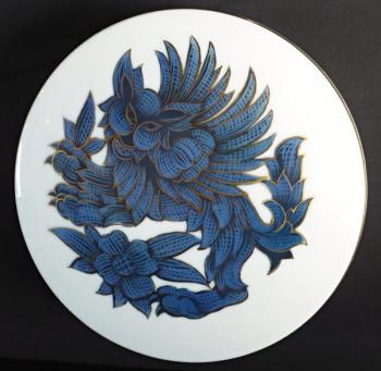 Velk porcelnov dza, modr lev - Rosenthal
