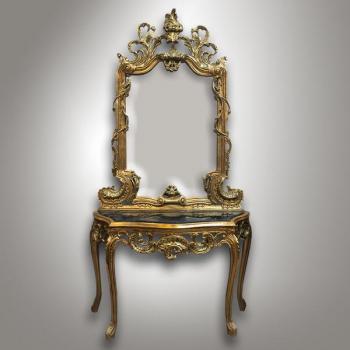 Zrcadlo s konzolovm stolkem
