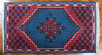 Tunisk koberec s geometrickm vzorem 155 X 81 cm