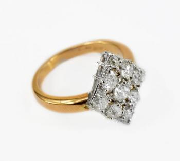 Zlat prsten s brilianty (ID: 1784)
