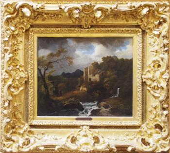 Cornelis Huysmans: Krajina s hradem
