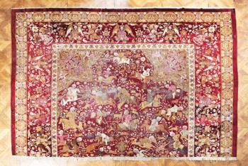 Sbratelsk staroitn koberec Tabriz z 18.stolet