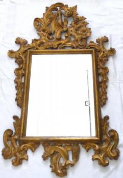 Zlacen zrcadlo v ran baroknm stylu