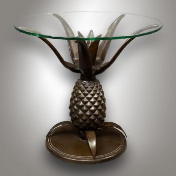 Kulat stolek ananas / Maison Jansen