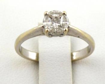 Prsten z pti diamant Princes a Naveta