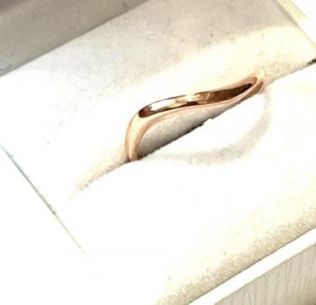 Zlat prsten z rovho zlata - ejka