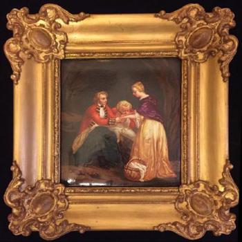 Žánrové obrazy na porcelánu Žánrové obrazy na porcelánu