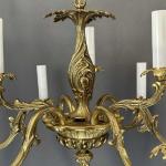 Mosazný secesní lustr, 1915 Mosazný secesní lustr, 1915