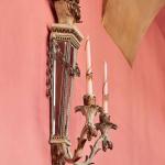 Novoklasicistní nástěnná aplika se zrcadly Novoklasicistní nástěnná aplika se zrcadly