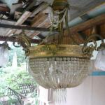 Lustr mosaz+broušené sklo Lustr mosaz+broušené sklo