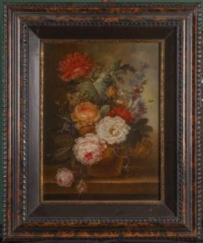 278. Kytice pivoněk ve váze - párové obrazy 278. Kytice pivoněk ve váze - párové obrazy