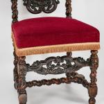 Neorenesanční židle s vysokým opěradlem Neorenesanční židle s vysokým opěradlem