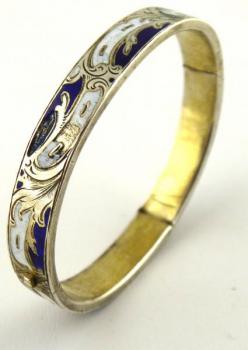 Stříbrný gravírovaný náramek s emaily Stříbrný gravírovaný náramek s emaily