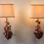 Indické nástěnné lampy párové Indické nástěnné lampy párové
