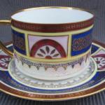 Šálek s podšálkem, karlovarský porcelán  Šálek s podšálkem, karlovarský porcelán