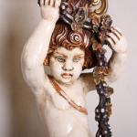 Pětiramenný světlonoš v barokním provedení. Lampa Pětiramenný světlonoš v barokním provedení. Lampa