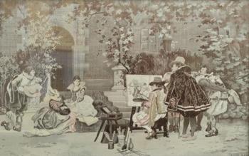 Gobelín - Malování obrazu Gobelín - Malování obrazu