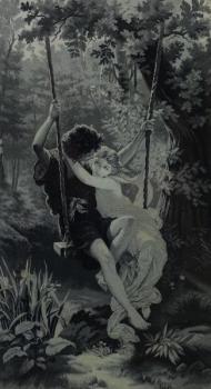 Gobelín - Na houpačce Gobelín - Na houpačce