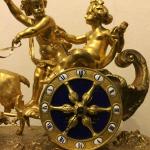 Bronzové hodiny s porcelánem Alphonse Giroux Bronzové hodiny s porcelánem Alphonse Giroux