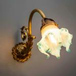 Nástěnná lampa / aplika zlacený bronz Nástěnná lampa / aplika zlacený bronz