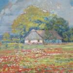 Jan Spáčil - Louka s máky u stavení Jan Spáčil - Louka s máky u stavení