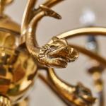 Francouzský empírový lustr s hady Francouzský empírový lustr s hady