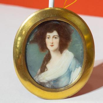 Miniatura, portrét dámy Miniatura, portrét dámy