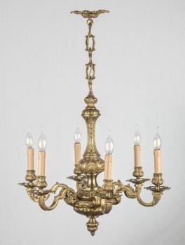 Starožitný lustr Mazarin. Zlacený bronz Starožitný lustr Mazarin. Zlacený bronz