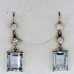 Au 585/1000/5,10 g, brilliant cut diamonds cca 0,60 ct, aquamarine 5,70 ct Au 585/1000/5,10 g, brilliant cut diamonds cca 0,60 ct, aquamarine 5,70 ct