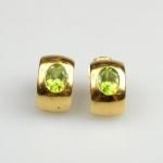 Zlaté náušnice s peridoty Zlaté náušnice s peridoty