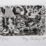 Olga Čechová - PF 1976, Ex libris, Pozvánka, bez n Olga Čechová - PF 1976, Ex libris, Pozvánka, bez n