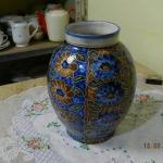 Malovaná keramická váza s dekorem květin Luby Malovaná keramická váza s dekorem květin Luby