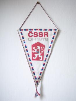 Olympijská vlaječka ČSSR 1976 Olympijská vlaječka ČSSR 1976
