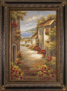 260. Rozkvetlé ulice u moře - párové obrazy 260. Rozkvetlé ulice u moře - párové obrazy