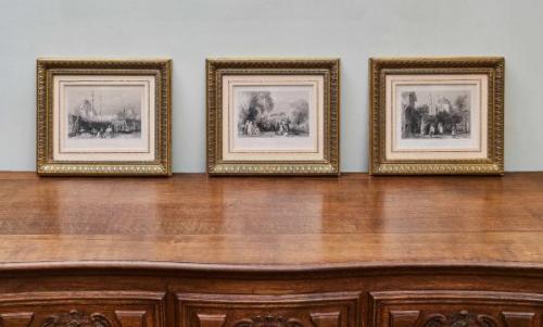 Soubor tří rytin s orientálními motivy Soubor tří rytin s orientálními motivy