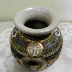 Bohatě zdobená zlacená váza - Satsuma, Japonsko Bohatě zdobená zlacená váza - Satsuma, Japonsko