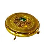 Zlatá brož ve florálním stylu Zlatá brož ve florálním stylu