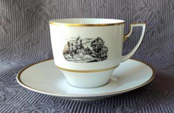 Šálek s podšálkem IV., zn. Pirkenhammer  Šálek s podšálkem IV., zn. Pirkenhammer