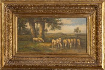 34. Stádo ovcí - Sada třech obrazů 34. Stádo ovcí - Sada třech obrazů