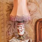 Párové stolní lampy Satsuma z období Meidži Párové stolní lampy Satsuma z období Meidži