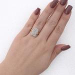 Diamantový prsten ze žlutého zlata 0,65 ct Diamantový prsten ze žlutého zlata 0,65 ct