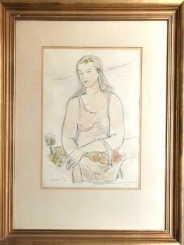 Václav Bubeníček - Dívka s košíkem ovoce Václav Bubeníček - Dívka s košíkem ovoce