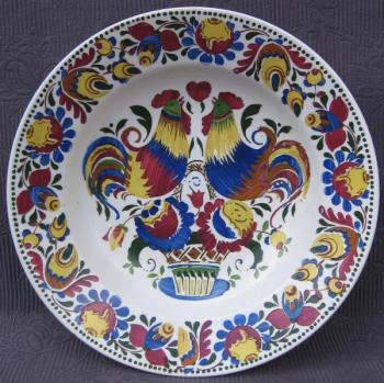 Talíř s ruční malbou I. , zn. Klenčí  Talíř s ruční malbou I. , zn. Klenčí