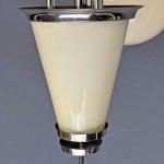 Chromový lustr Art-Deco, 1930s Chromový lustr Art-Deco, 1930s