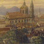 Josef VAIC: ”Pohled na Prahu”, akvarel Josef VAIC: ”Pohled na Prahu”, akvarel