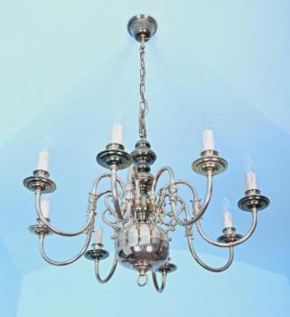 Zlatý holandský lustr - osmiramenný. Funkční Zlatý holandský lustr - osmiramenný. Funkční