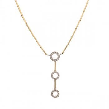 Zlatý náhrdelník s brilianty Zlatý náhrdelník s brilianty